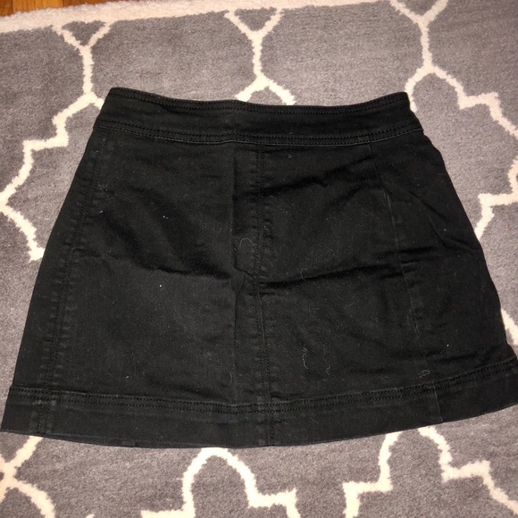 Free People Black Denim Skirt - Picture 2 of 2